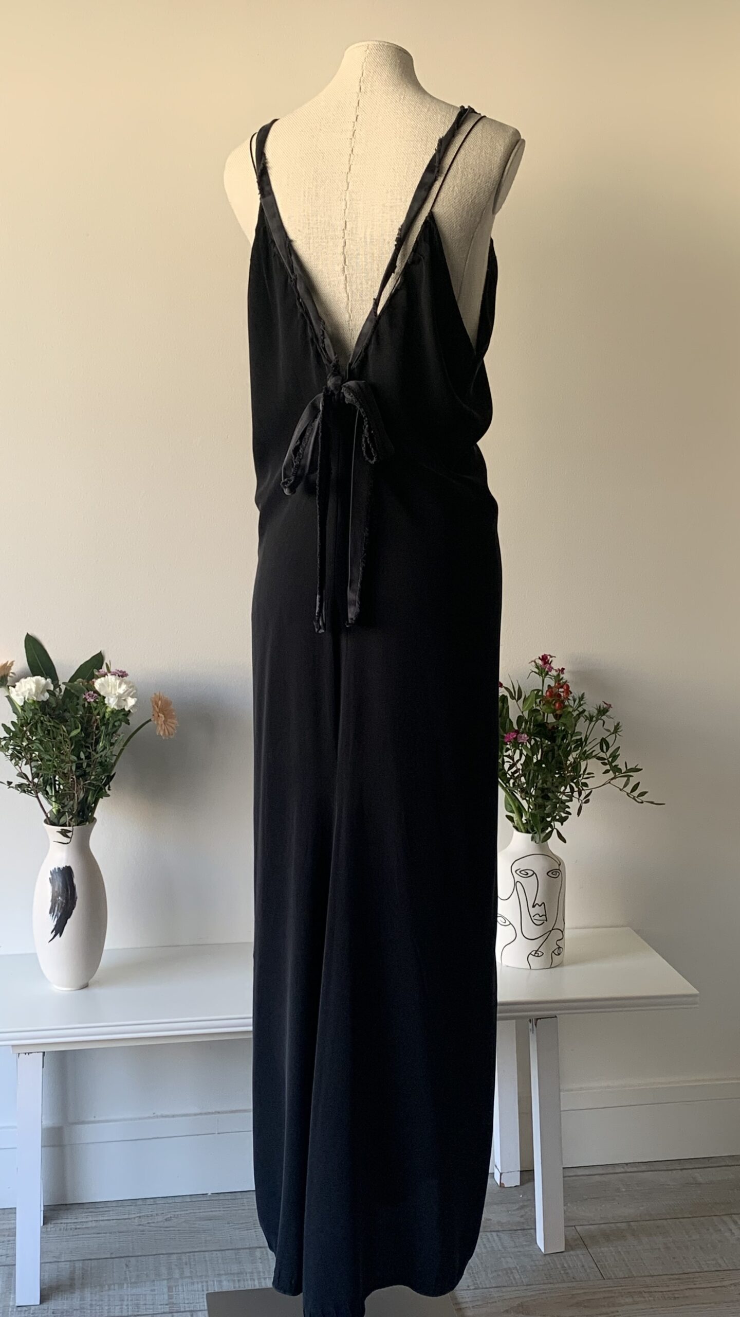 Yves Saint Laurent FW 2001 Silk Gown with Ribbon