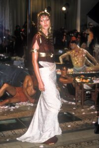 Runway look from John Galliano spring summer 1999 ready-to-wear collection, photographed by Guy Marineau