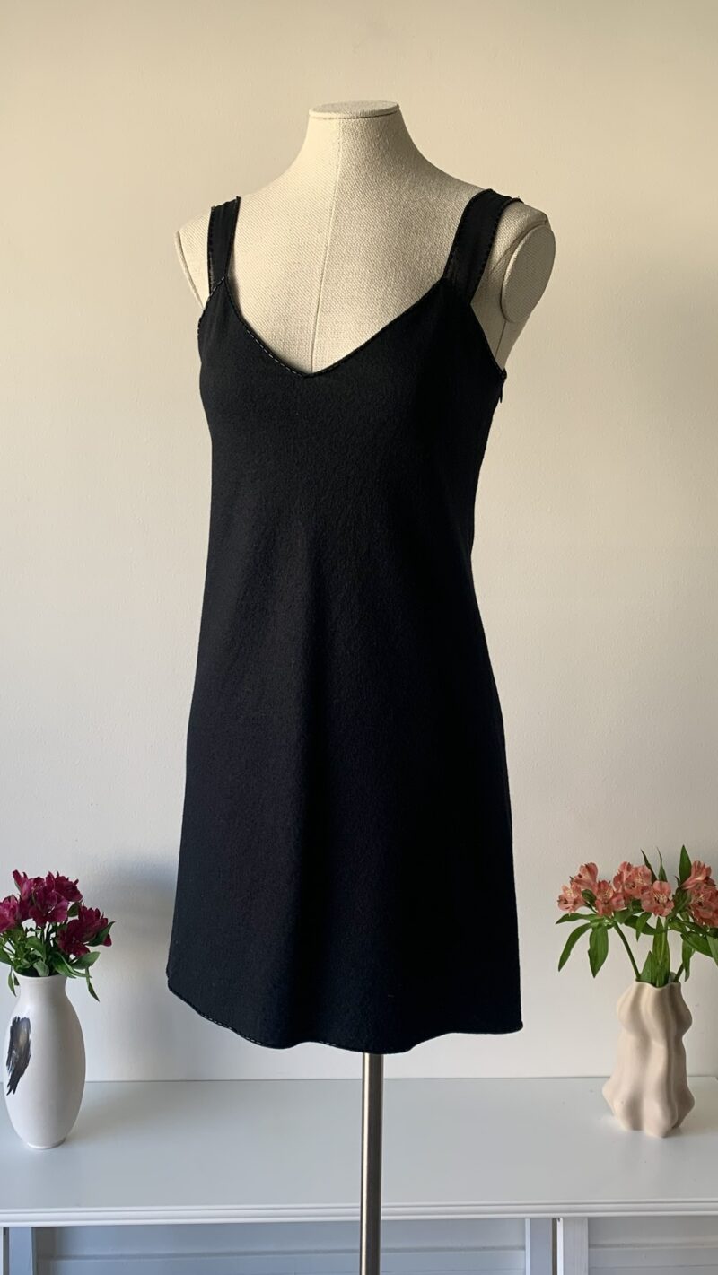 Prada FW 1997 beaded wool minidress