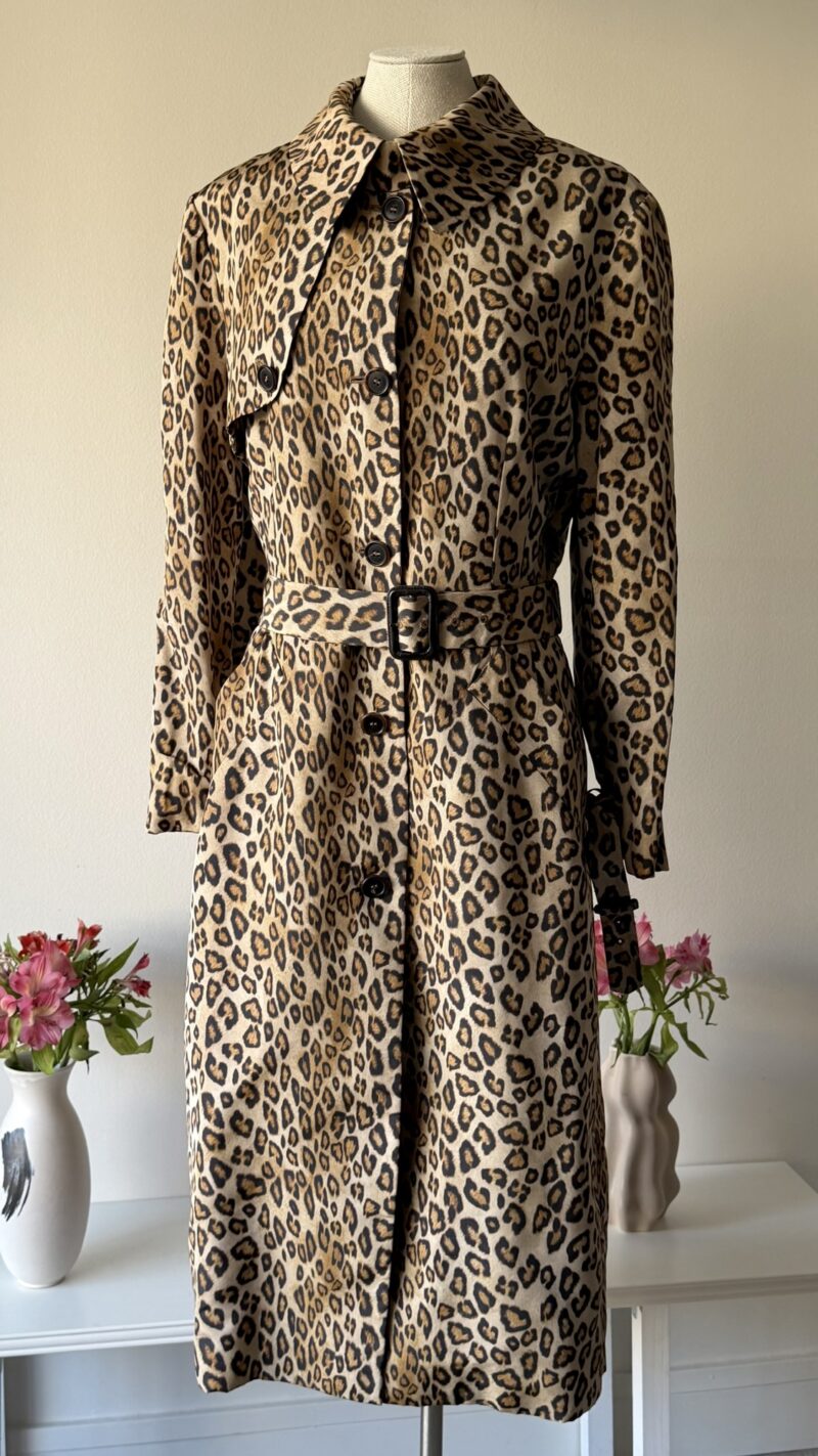 Alexander McQueen FW 2005 leopard trench coat