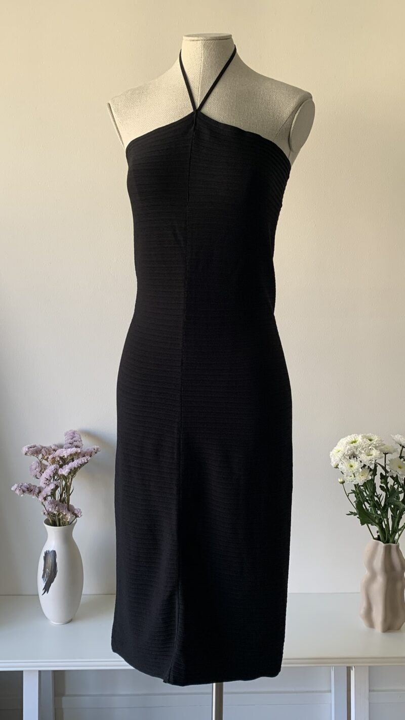 Gucci by Tom Ford SS 2000 black halter dress - Pulled for fitting