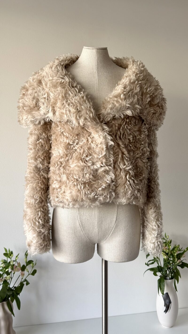 Prada FW 2011 curly shearling faux fur jacket