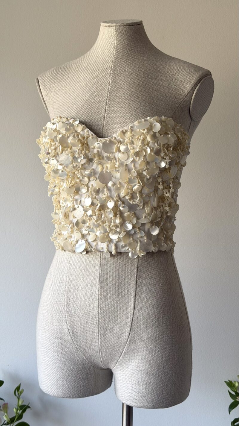 Dolce & Gabbana SS 1991 seashell embellished corset
