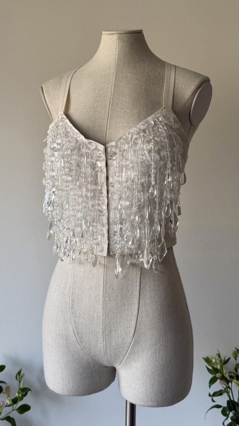 Dolce & Gabbana SS 1990 crystal adorned corset