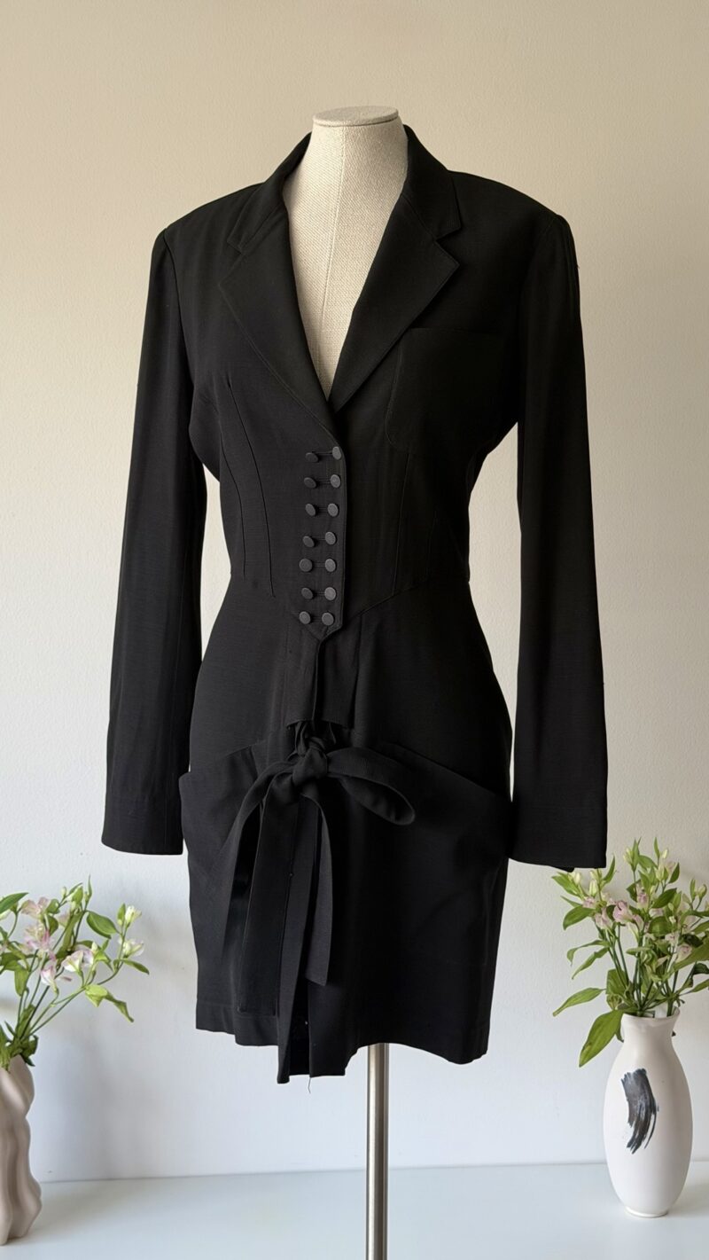 Alaia FW 1988 black blazer dress