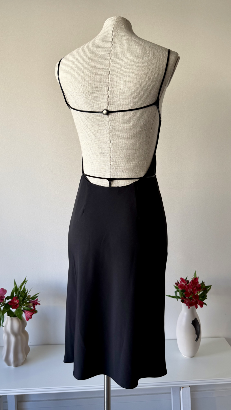 Prada SS 1999-2000 black backless thong dress