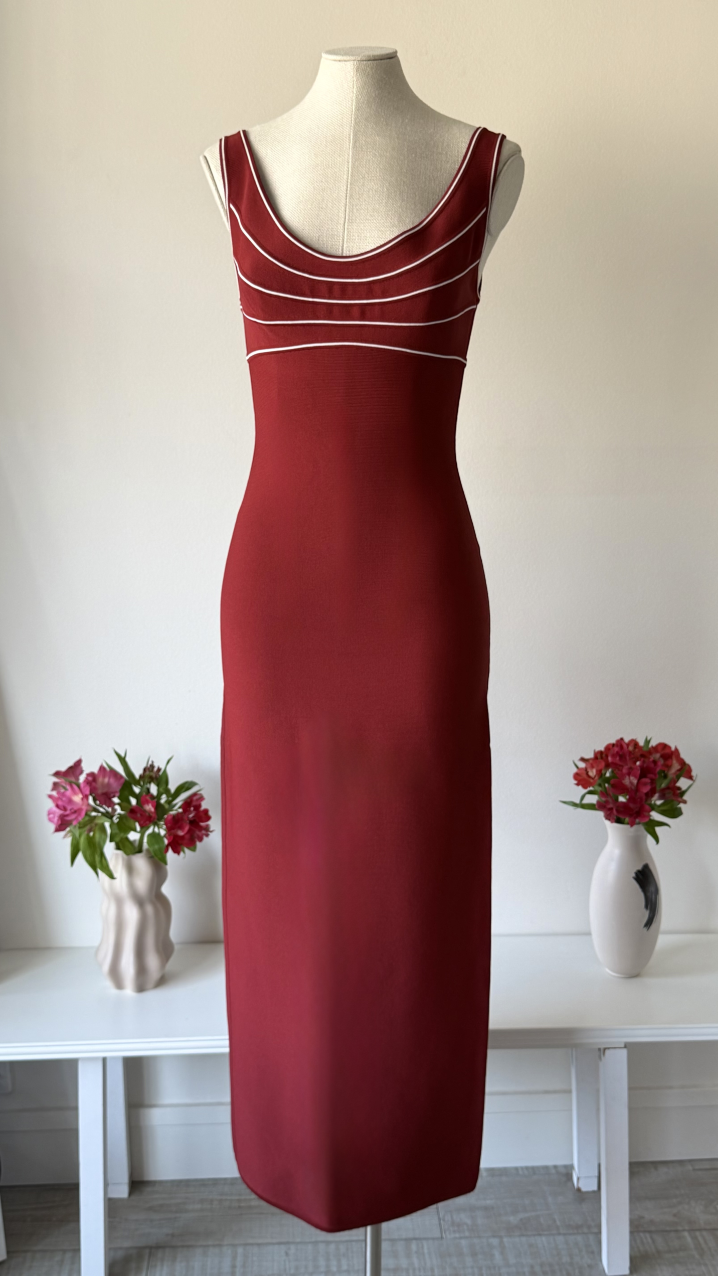 Hervé Léger SS 1997 red bodycon dress