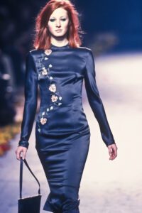 Other model wearing Chloé winter 1998 ready-to-wear collection, photographed by Guy Marineau