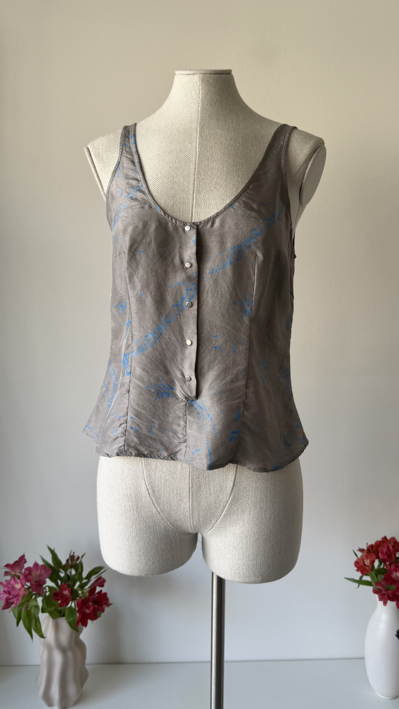 Giorgio Armani SS 2000 abstract print top